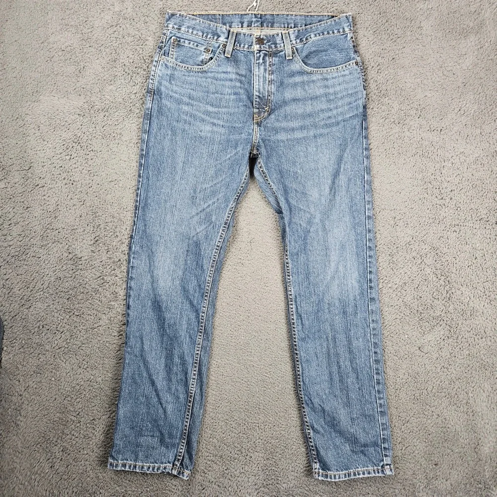 Levis 559 Relaxed Straight Jeans Mens 33x32 Blue Medium Wash Denim